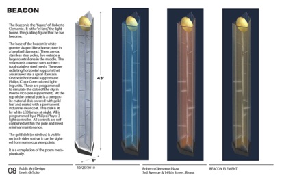 Beacon details and lighting plan